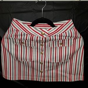 High wasted mini skirt